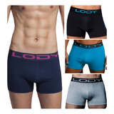 Pack X2 Lody Boxer Hombre Algodon Y Lycra Liso Art. 742