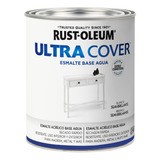 Esmalte Al Agua Ultra Cover 946ml Bco Semibrillo Rust Oleum