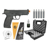 Pistola Airsoft Rossi Gas 6mm Kwc Sew Mp40 Co2 Bbs Maleta