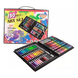 Set Arte Colores Crayones Plumones Acuarelas Estuche 150 Pza