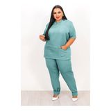 Scrub Pijama Cirúrgico Feminino Alfaiataria Moda Plus