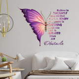 Calcomanías De Pared De Mariposas Inspiradoras Grandes, Calc