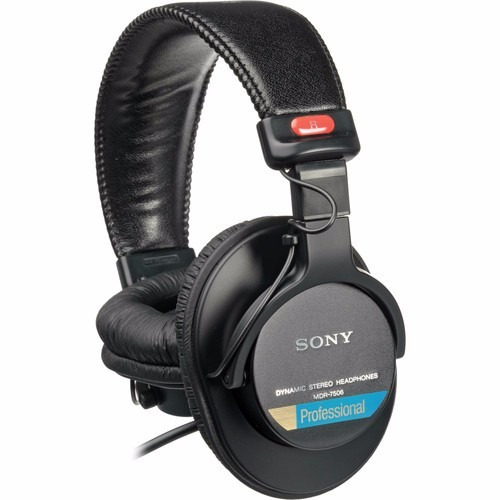 Headphone Sony Mdr-7506 Fone Profissional Gravação Acústica