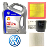 Kit Cambio De Aceite Vw Polo Msi Shell Hx8 5w40 + 3 Filtros