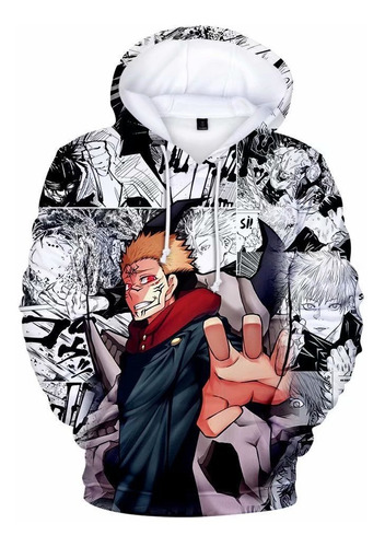 Anime Jujutsu Kaisen Sudadera Moda Tops Unisex