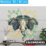 Vinilo Decorativo Elefante Namaste Decoración Interior