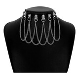 Collar Choker Gargantilla Para Mujer Gotico Cadenas Capas 