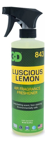 Aromatizante Auto Y Hogar Limon 3d Lemon Air Refresher 16oz Color Lima Fragancia Lima Limon