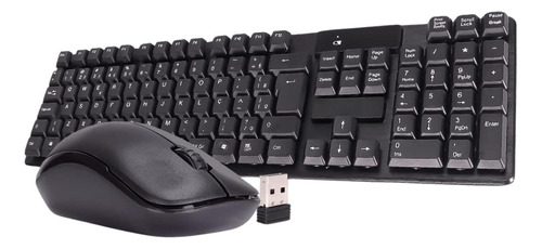 Combo Teclado E Mouse Sem Fio Bluetooth Usb Pc Notebook