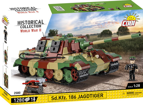 Cobi 2580 Jagdtiger Tanque Bloques Armar Con Interior 