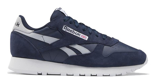 Reebok Zapatillas Hombre - Classic Leather Nvy-rey-wht
