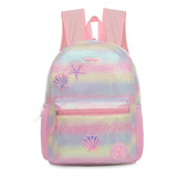 Mochila Trendy Lentejuela 15 Pulgada Escolar Infantil 16846 Color Rosa