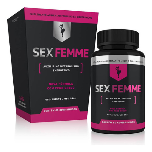 Suplemento Feminino Sex Femme A Sós 60 Capsulas