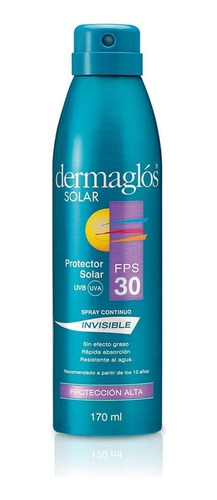 Protector Solar Dermaglós Fps 30 Invisible Spray Cont 170ml