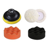 Kit Backing Plate + 3 Pads De Pulido 3 - Cordero Esponja