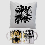  Almohada 40x40 Y Taza Bendy And The Ink Machine