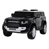 Mini Carro Elétrico Land Rover Defender 12v Preta