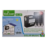 Kit Solar Camping Con Panel+ampolletas+radio+linterna Mod26