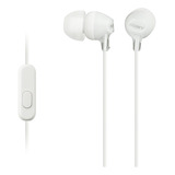 Audífonos Intraurales Sony Mdrex15ap Con Micrófono, Blancos