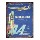 Chapa Vintage Publicidad Antigua Aerolineas Argentinas L656