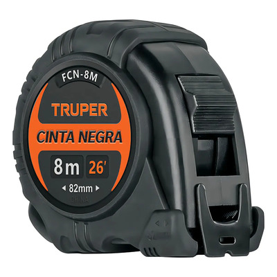 Truper FCN-8M flexómetro cinta negra 8M 27 Mm 11747 | Meses sin interés