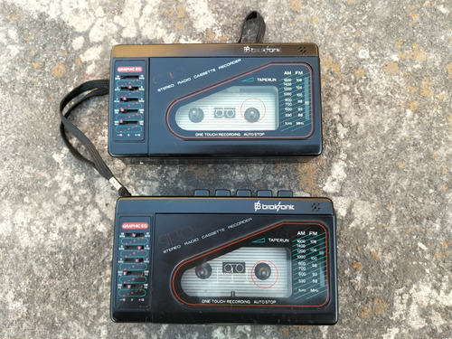 Walkman Cassette Broksonic Tsg-49 Audio Vintage 2 Pz 