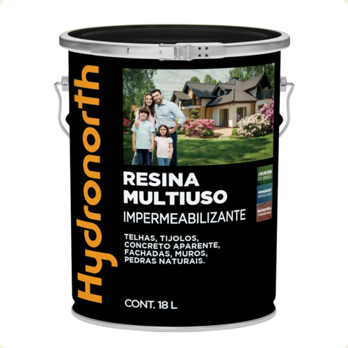 Resina 18l Acrílica Fosca Base Solvent Hydronort Incolor