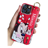 Capa Para iPhone 11 Com Pulseira Decorativa Borda Quadrada