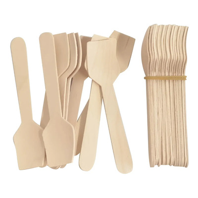 Cucharas Madera Biodegradable Degrapack 100 Piezas Mango Marrón Claro | MercadoLibre