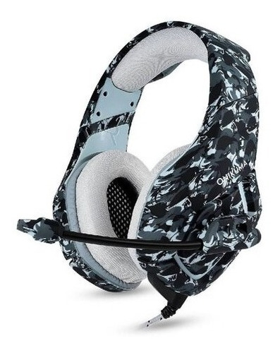 Audifonos Gamer Onikuma K1b Camuflaje Gris 