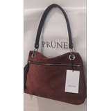 Cartera Prune Gamuza Flecos