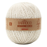 Barbante Barroco Natural Brilho Prata Nº6 700g 759 Metros