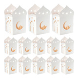 50 Cajas De Caramelos De Eid Mubarak Con Forma De Estrella Y