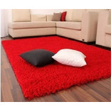 Alfombras Livianas Peludita  180x200cm Roja +  Envio Gratis