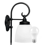 Farol Pared Polipropileno Opal Colonial Mensula + Foco Led