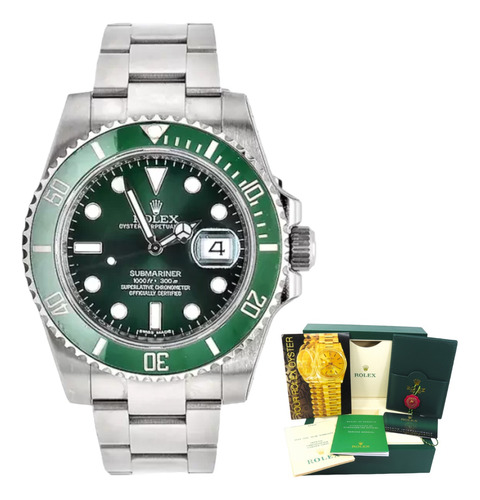 Relogio Rolex Submariner Hulk Base Eta + Certificados