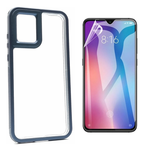 Funda + Mica Para Moto Edge 30 Neo Case Uso Rudo Protector