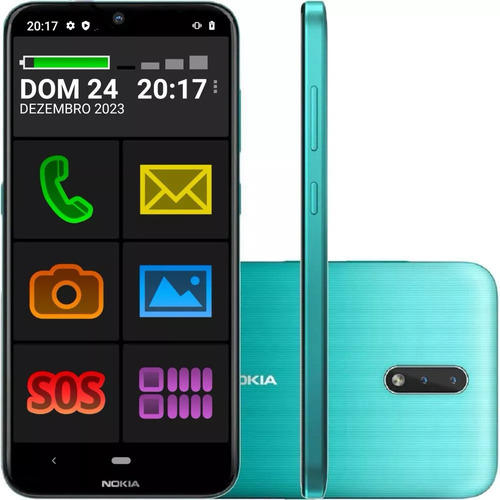 Celular Nokia 32gb Idosos Ícones E Tela Grandes C/ Whatsapp