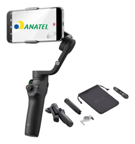 Estabilizador Dji Osmo Mobile 6 Triaxial Bluetooth Celular Cor Cinza