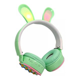 Auriculares Inalambricos Niños Vincha Orejas De Conejo Popit