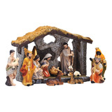 Set De Estatuilla De Nacimiento Con Figura De La Natividad