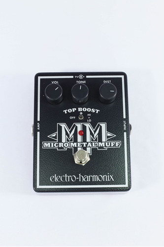 Manguito De Micrometal Pedal Electro-harmonix Con Distorsión En Color Negro