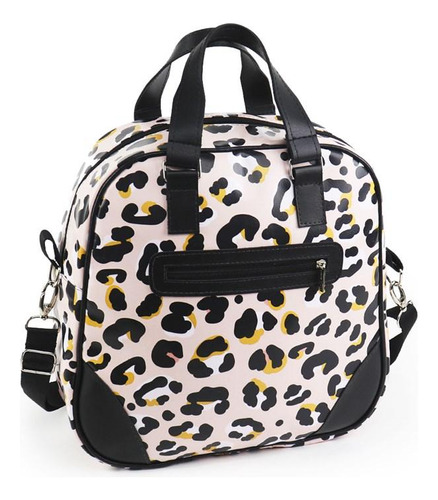 Bolsa Transversal Madá Grande Animal Print Onça