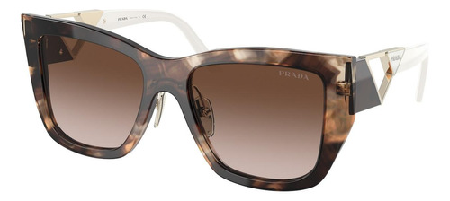 Prada Spr 21y 07r-6s1 Square Shape Carey Blanco