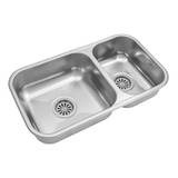 Pileta Bacha Doble P/cocina Johnson Acero Inoxidable Rr37