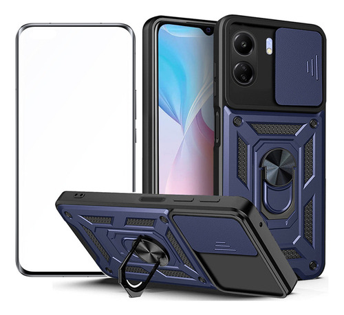 Capa Para Xiaomi Poco C65 Slide Tem Membrana De Vidro