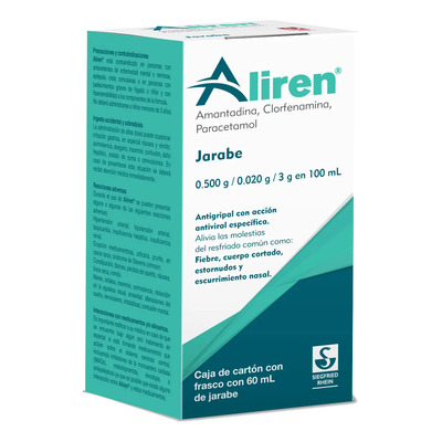 Aliren Jarabe 0.5 G/0.02 G/3 G/100 Ml, 1 Frasco 60 Ml