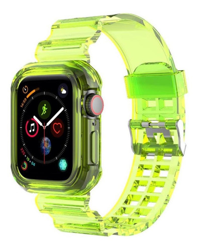 Correa Silicón Case Compatible Para Apple Watch Uso Rudo