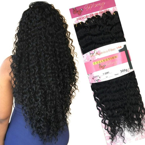 Cabelo Organico Cachedo Idênticohuman 70cm Fio A Fio+brinde