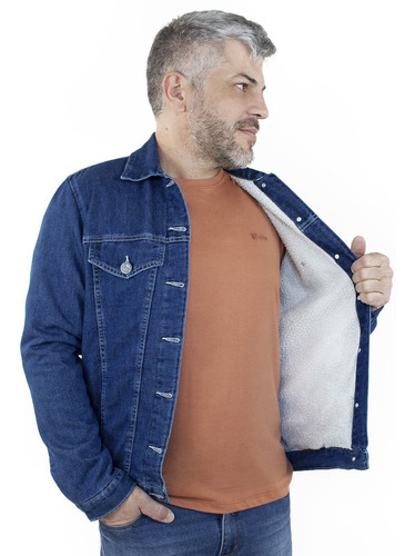 Jaqueta Forrada Jeans Masculina Ecolife